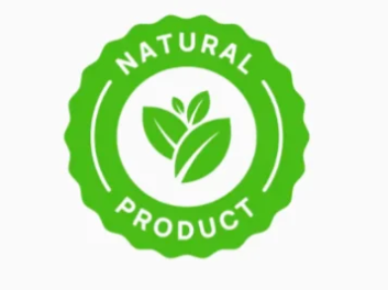 Natural plant based ingredients formula quality badge