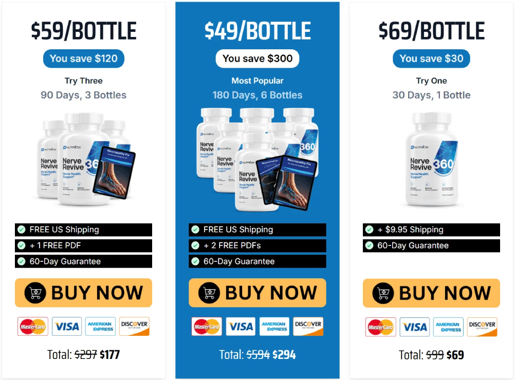 Nerve Revive 360 limited time discount sale deal